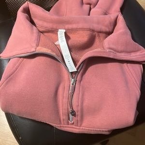 lululemon oversized funnel neck scuba in brier rose